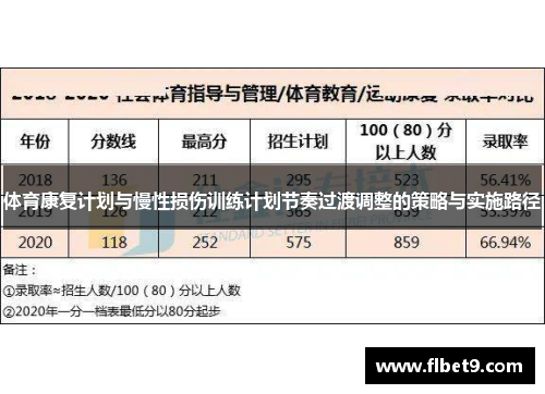 体育康复计划与慢性损伤训练计划节奏过渡调整的策略与实施路径